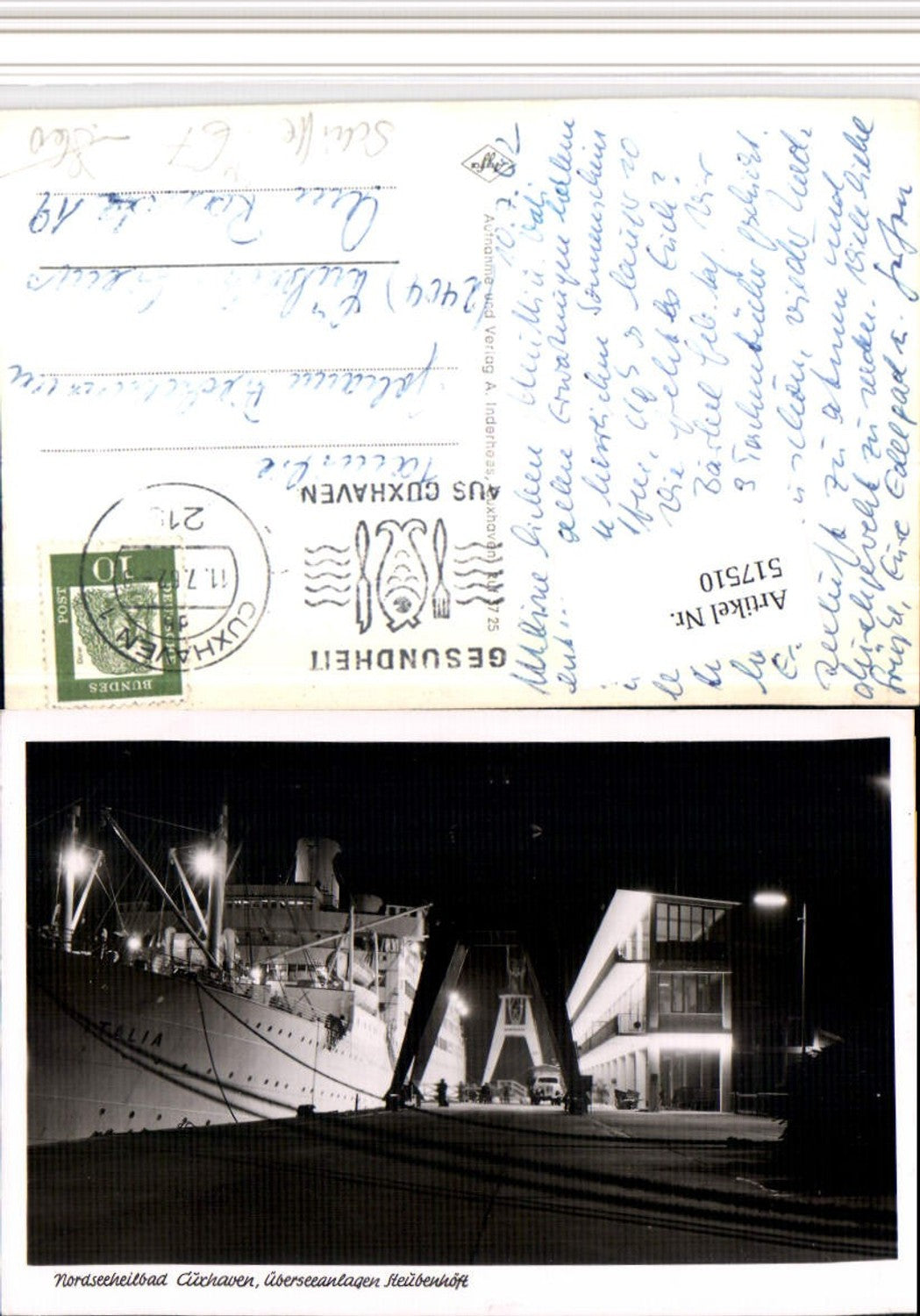 517510,Nordseebad Cuxhaven Überseeanlagen Steubenhöft Dampfer Schiff