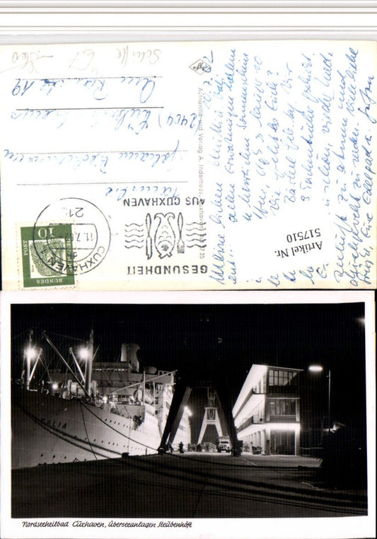 517510,Nordseebad Cuxhaven Überseeanlagen Steubenhöft Dampfer Schiff