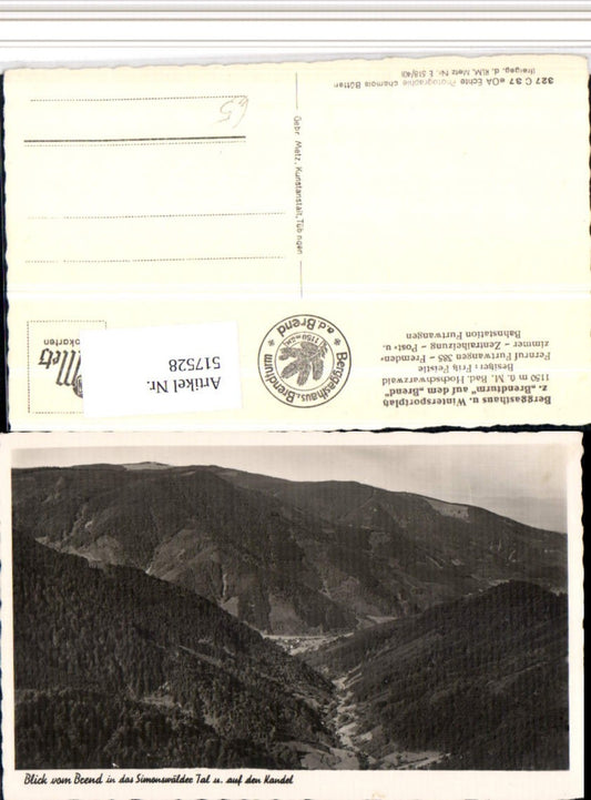 517528,Blick vom Brend in das Simonswälder Tal b. Furtwangen