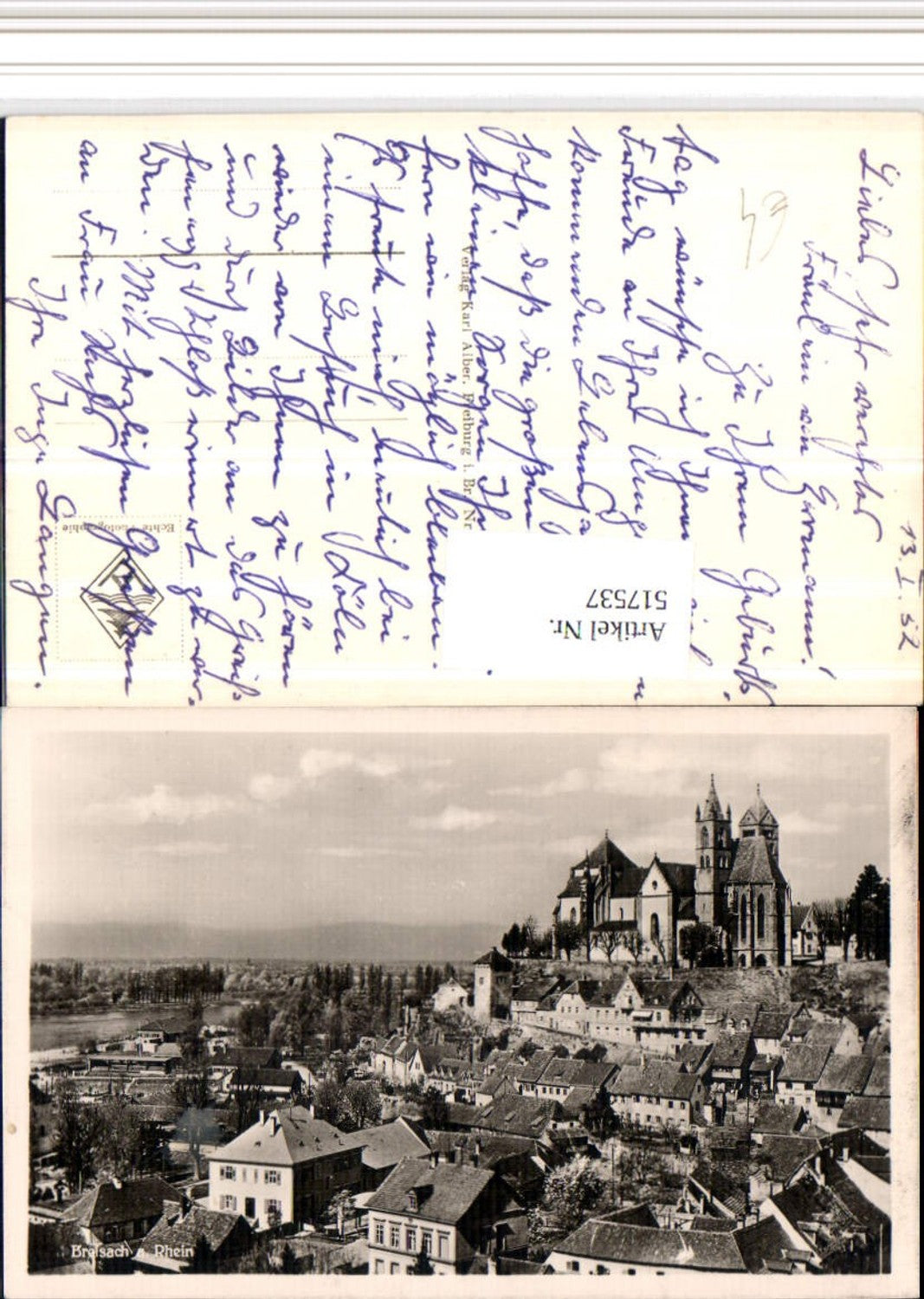 517537, Breisach am Rhein, partial view of church