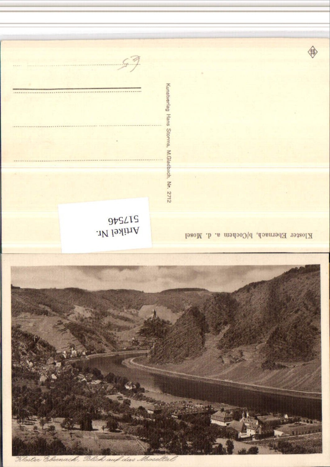 517546,Kloster Ebernach b. Cochem an d. Mosel