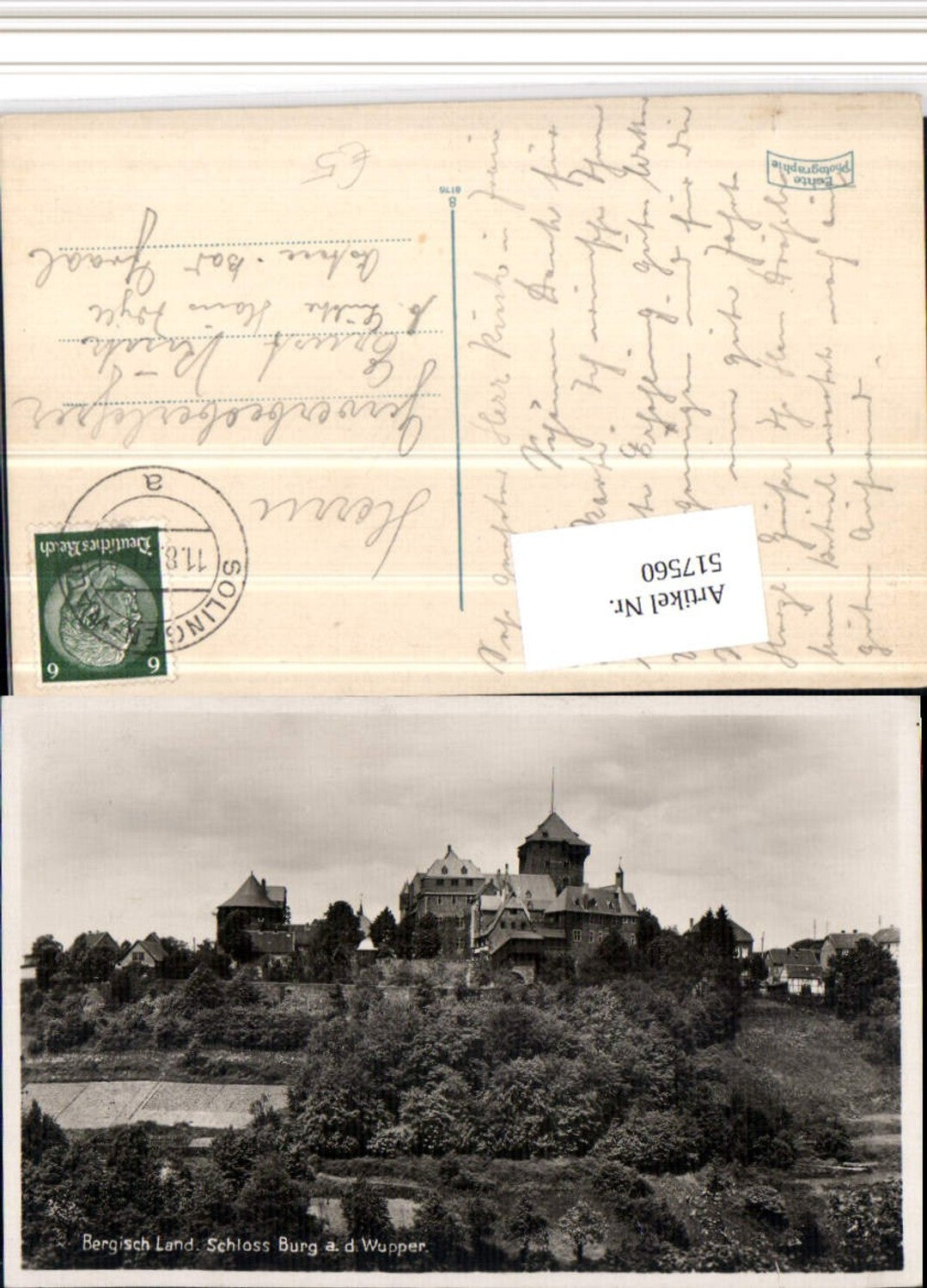 517560,Solingen Bergisch Land Schloss Burg an d. Wupper