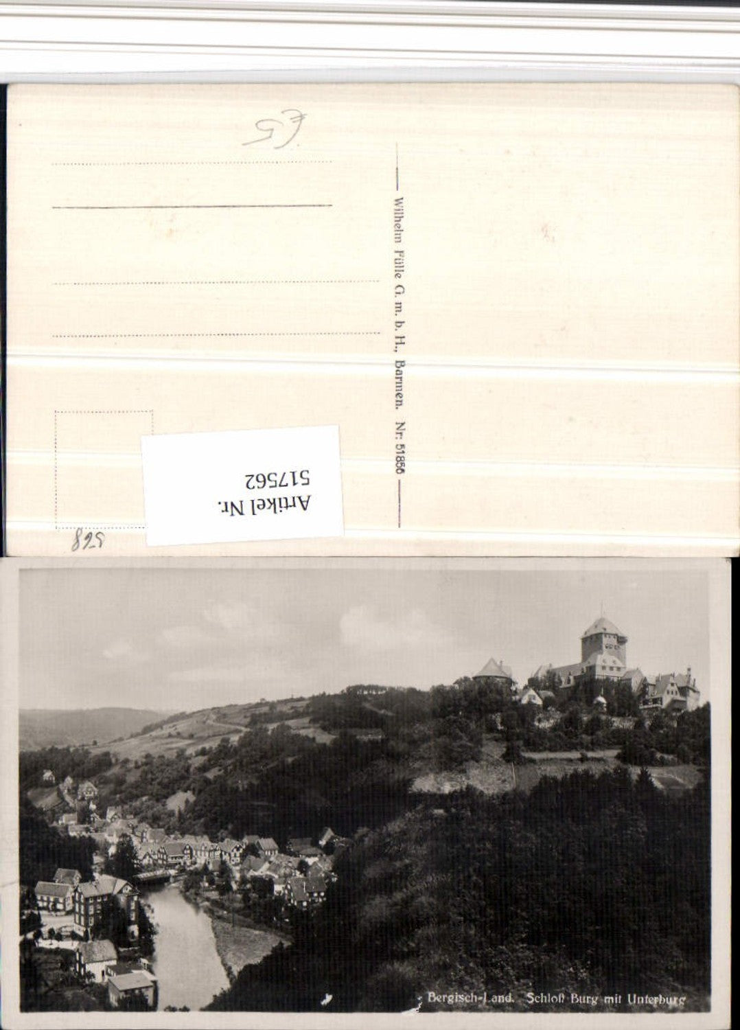 517562,Solingen Bergisch Land Schloss Burg an d. Wupper m. Unterburg