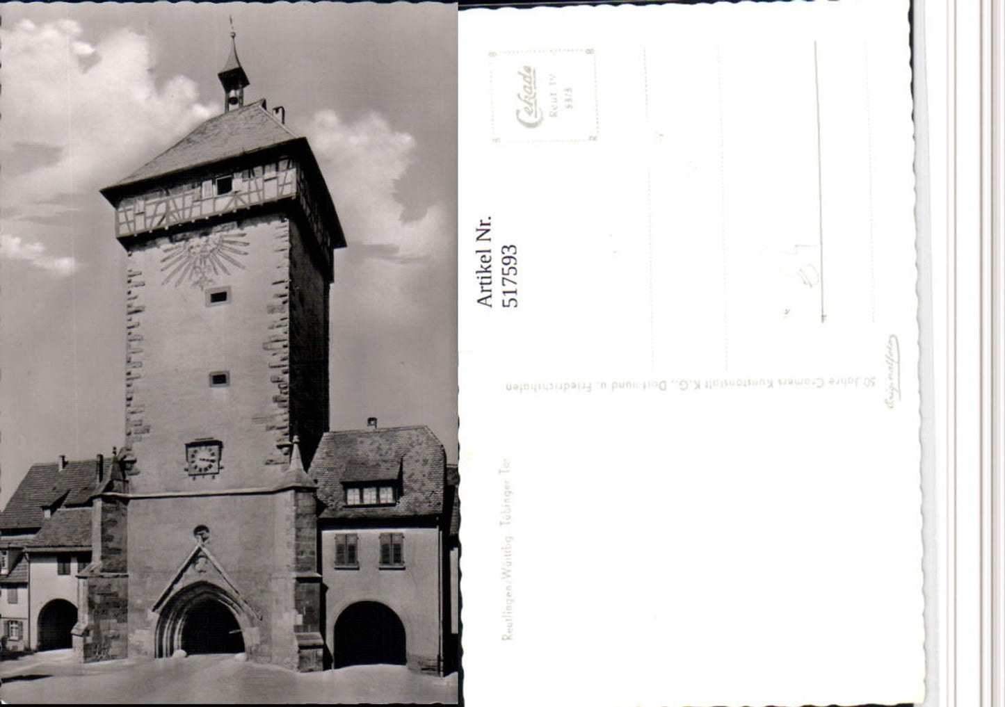 517593,Reutlingen Tübinger Tor Turm