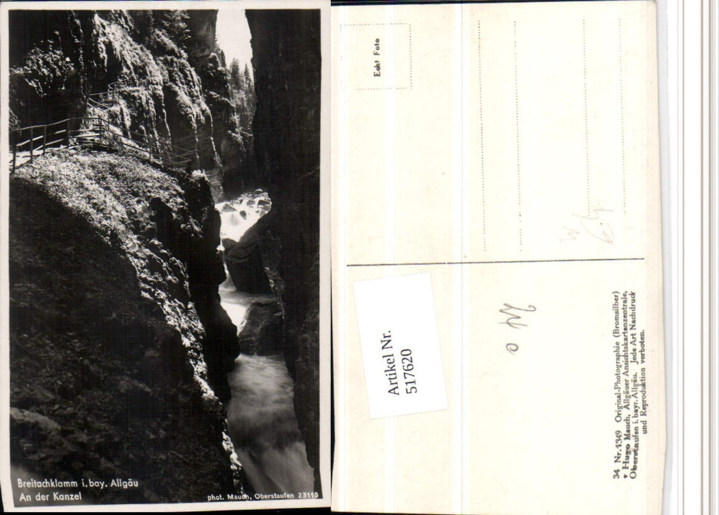 517620, Breitnachklamm Gorge near Oberstdorf Kanzel Gorge