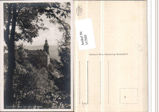 517693, Rudolstadt View from the grove to the castle