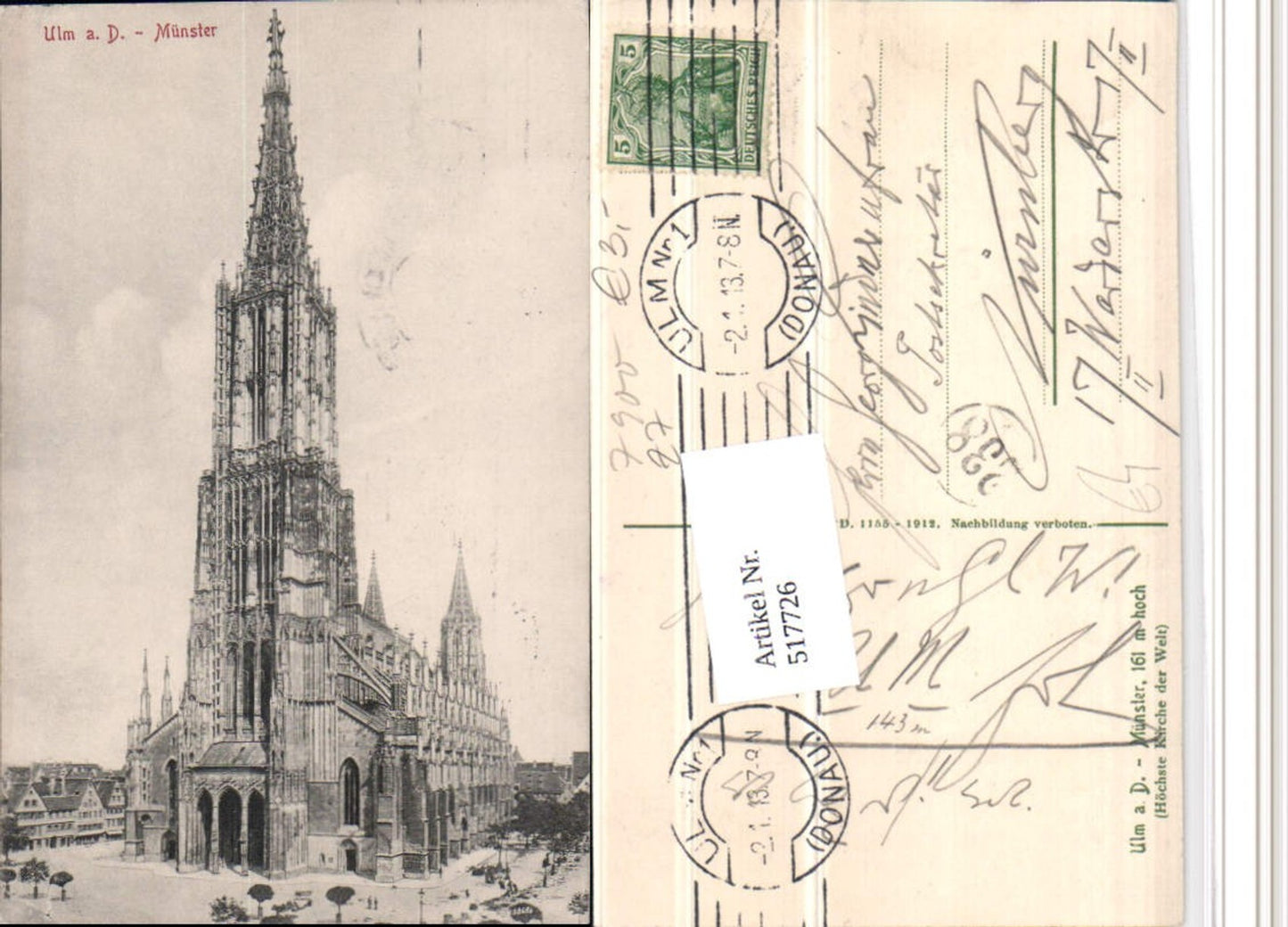 517726,Ulm an d. Donau Münster Kirche
