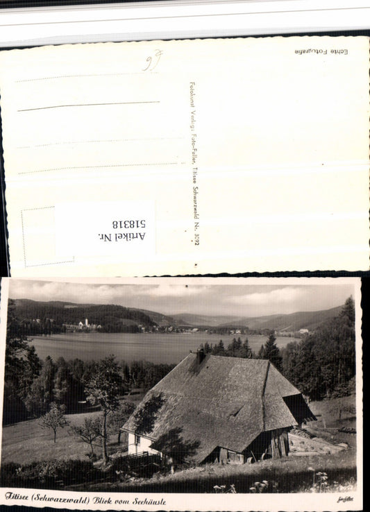 518318, Titisee in the Black Forest, view from the Seehäusle