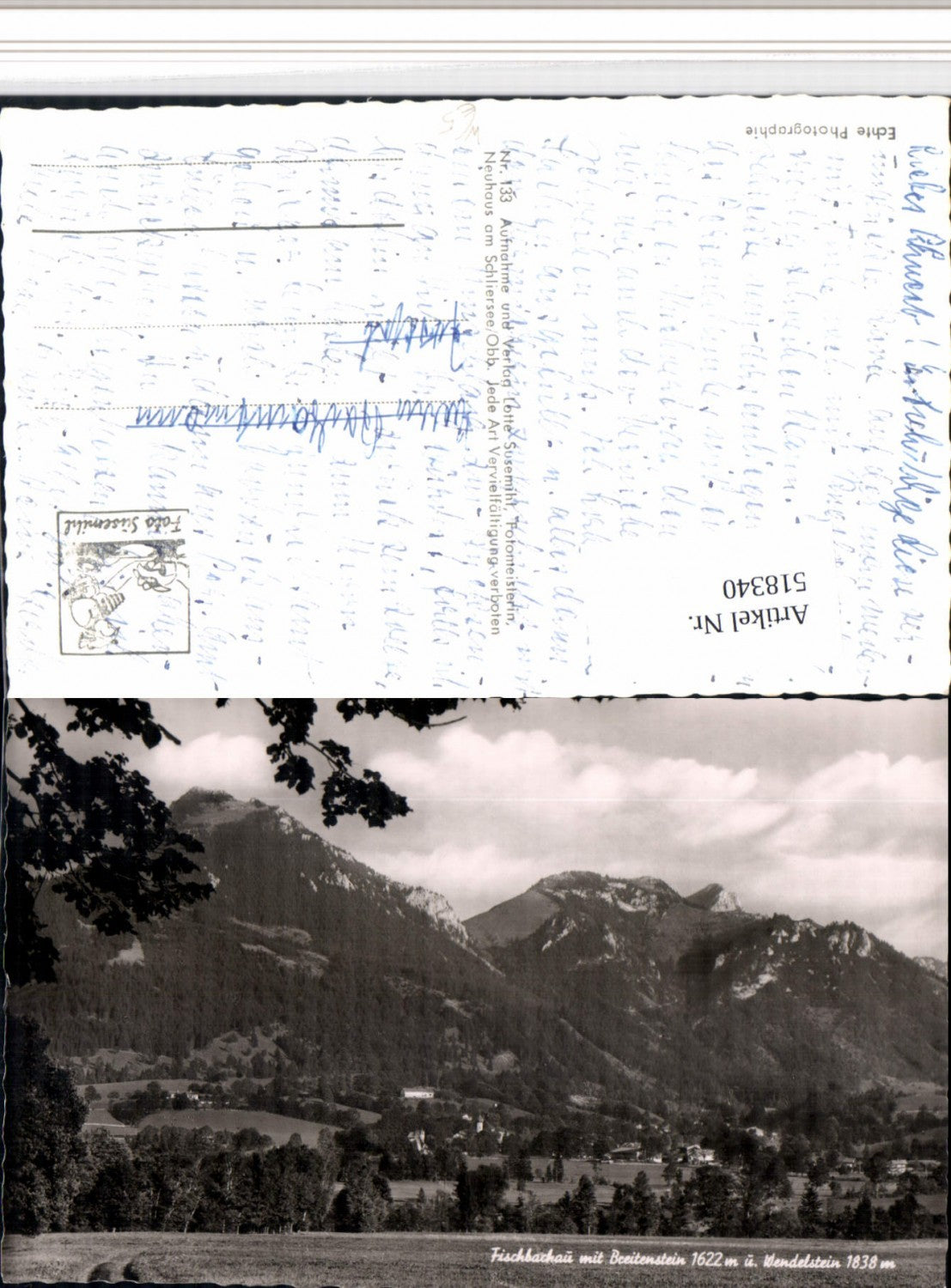 518340,Fischbachau Teilansicht m. Breitenstein Bergkulisse