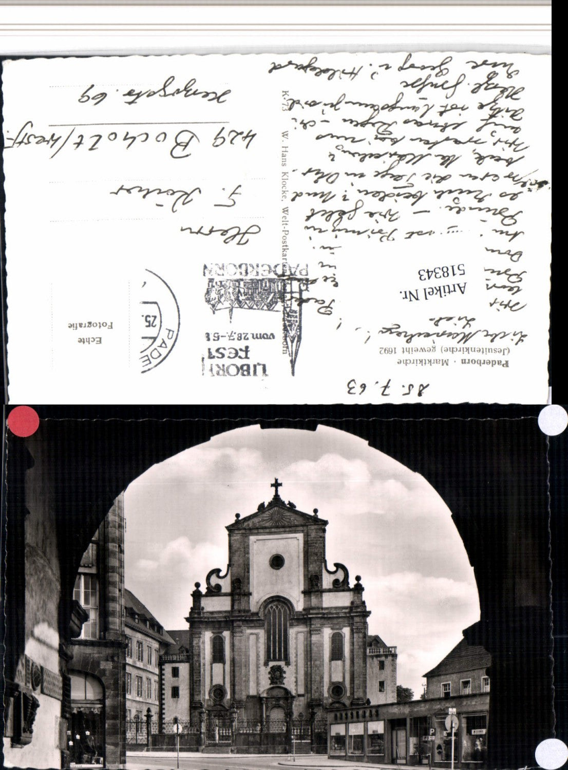 518343,Paderborn Marktkirche Kirche