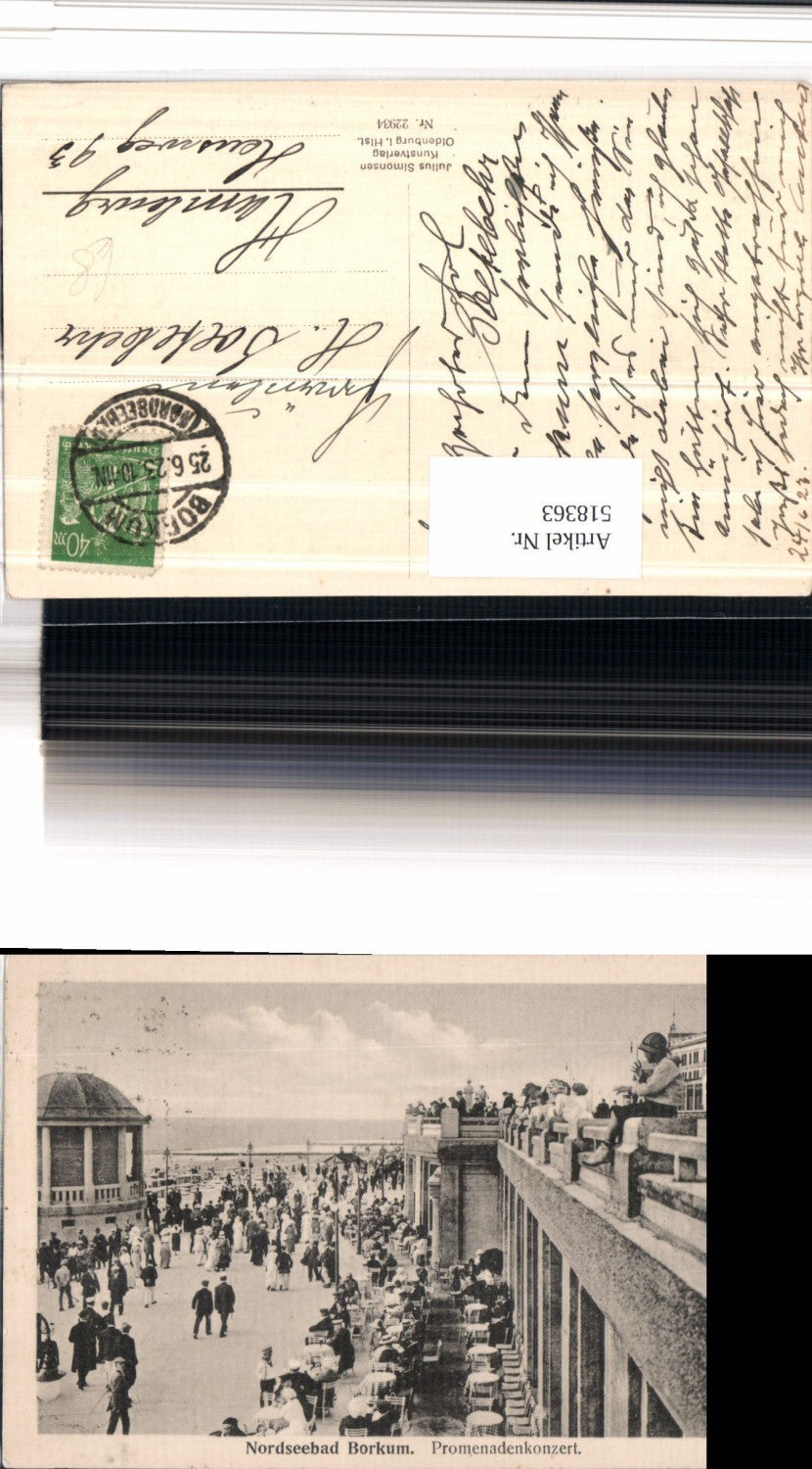 518363,Nordseebad Borkum Promenade Konzert