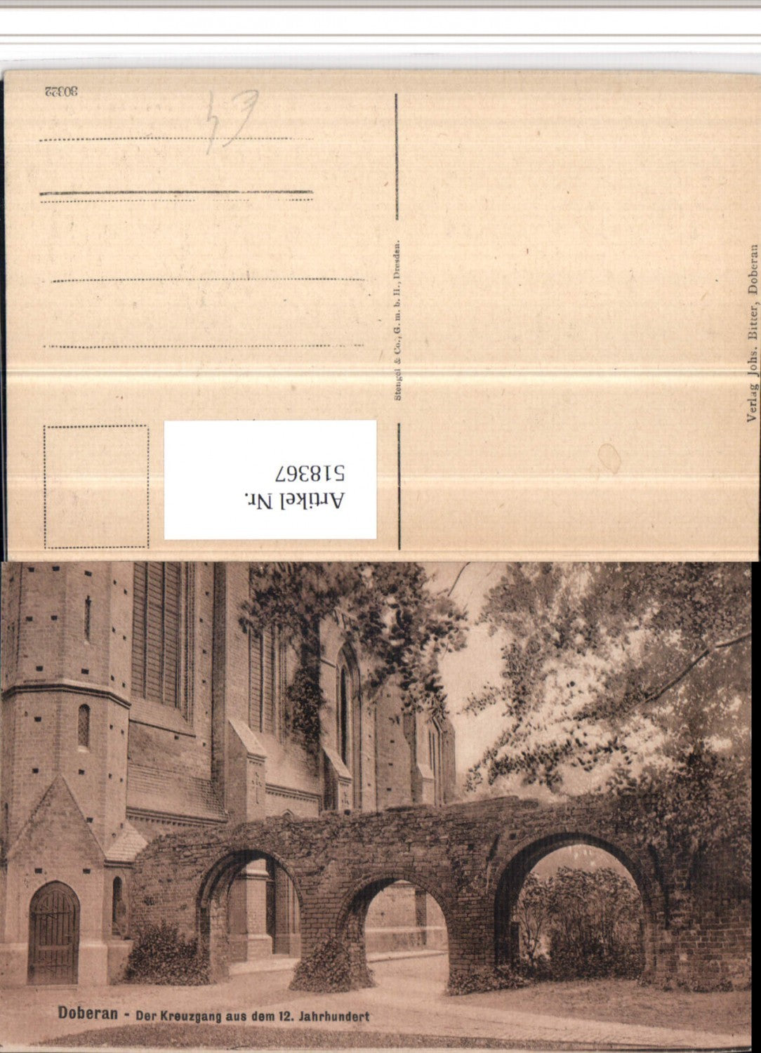 518367,Doberan Kirche Kreuzgang aus dem 12. Jh.