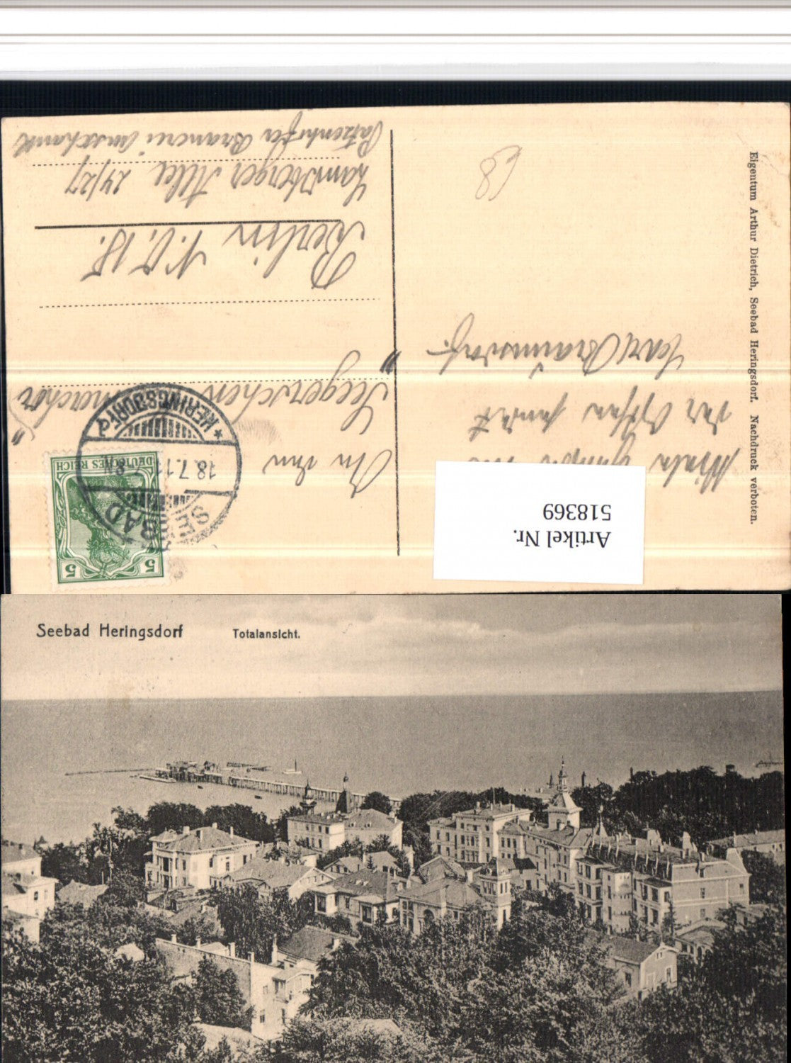 518369,Seebad Heringsdorf Teilansicht Seebrücke
