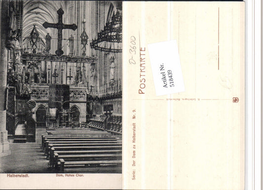 518439,Halberstadt Dom Kirche Innenansicht Chor