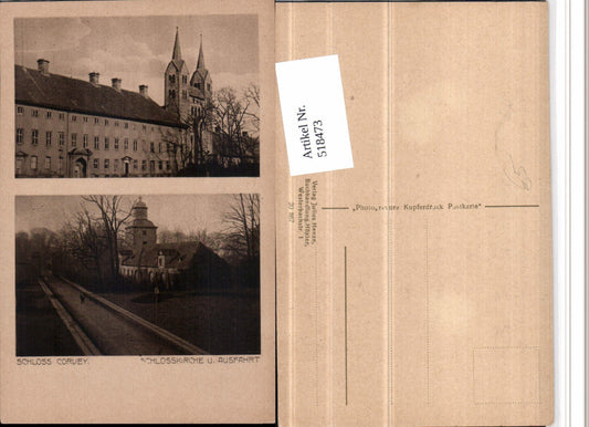 518473,Schloss Corvey b. Höxter Schlosskirche Mehrbildkarte