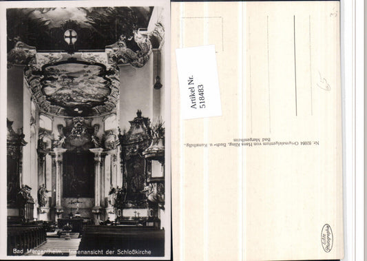 518483, Bad Mergentheim Castle Church Interior view