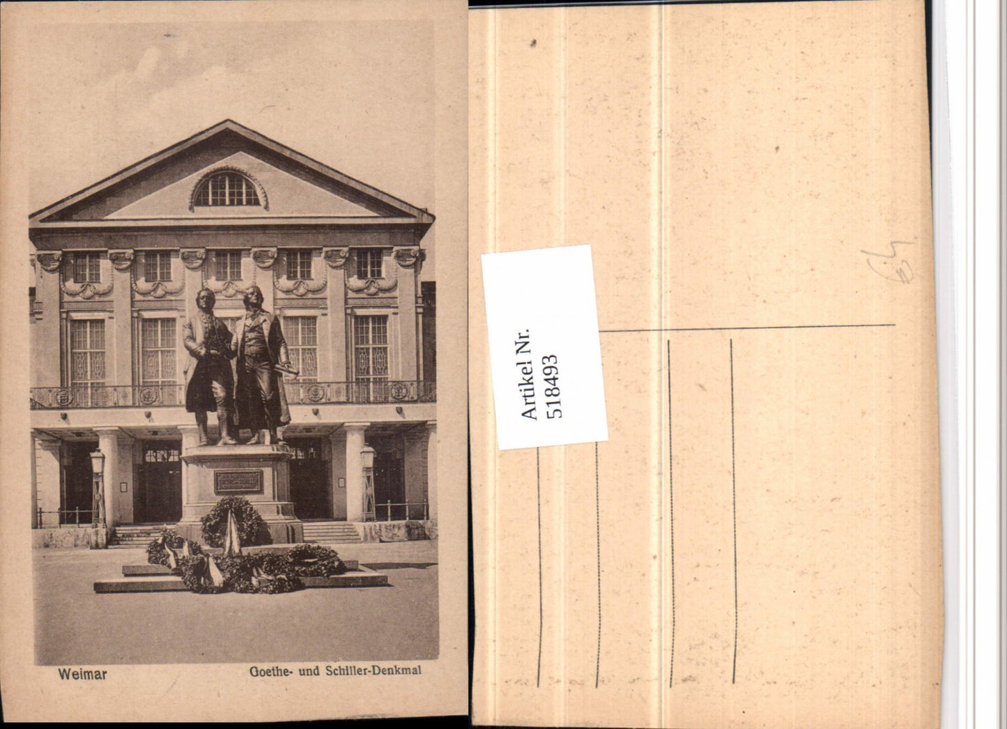 518493,Weimar Goethe- und Schiller-Denkmal Statue