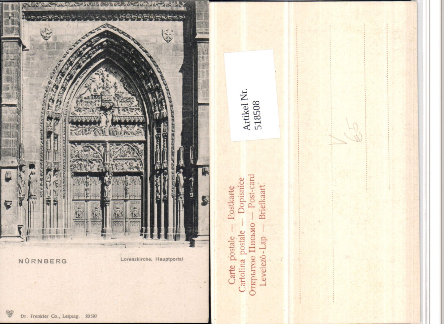 518508,Nürnberg Lorenzkirche Kirche Portal pub Dr. Trenkler 20597