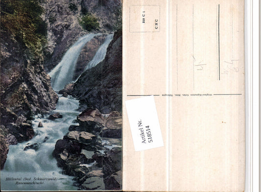 518514, Höllental in the Black Forest near Breitnau, Ravenna Gorge, Waterfall
