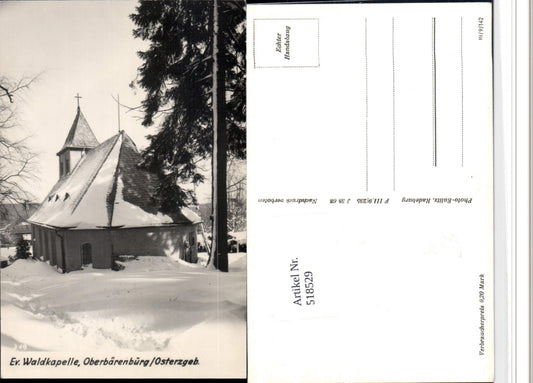 518529,Oberbärenburg im Osterzgebirge Evangelische Waldkapelle Winterbild