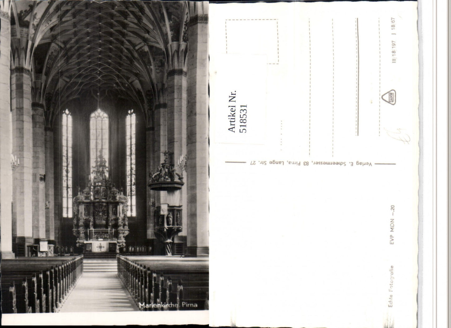 518531,Pirna Marienkirche Kirche Innenansicht
