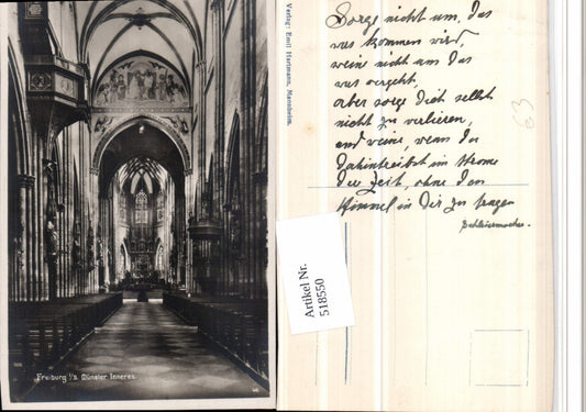 518550, Freiburg im Breisgau, Münster Church interior view