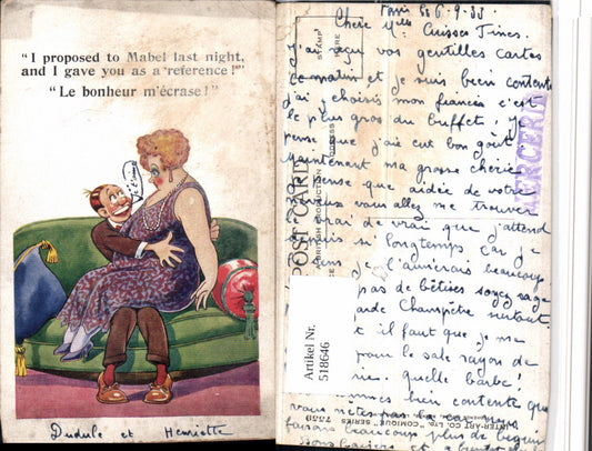 518646,Künstler AK Humor Völlerei Übergewicht Liebe Paar Sofa