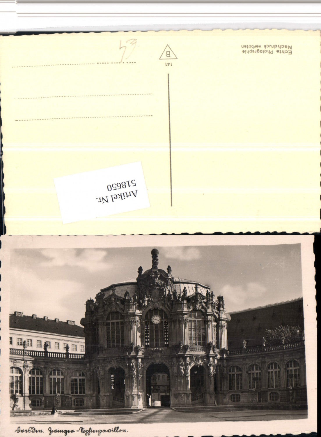 518650,Dresden Zwinger Sophienpavillon Uhr