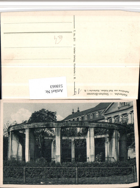 518663, Karlsruhe Stephan Fountain Statue