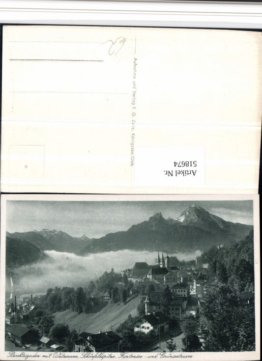 518674,Berchtesgaden Totale m. Watzmann Bergkulisse
