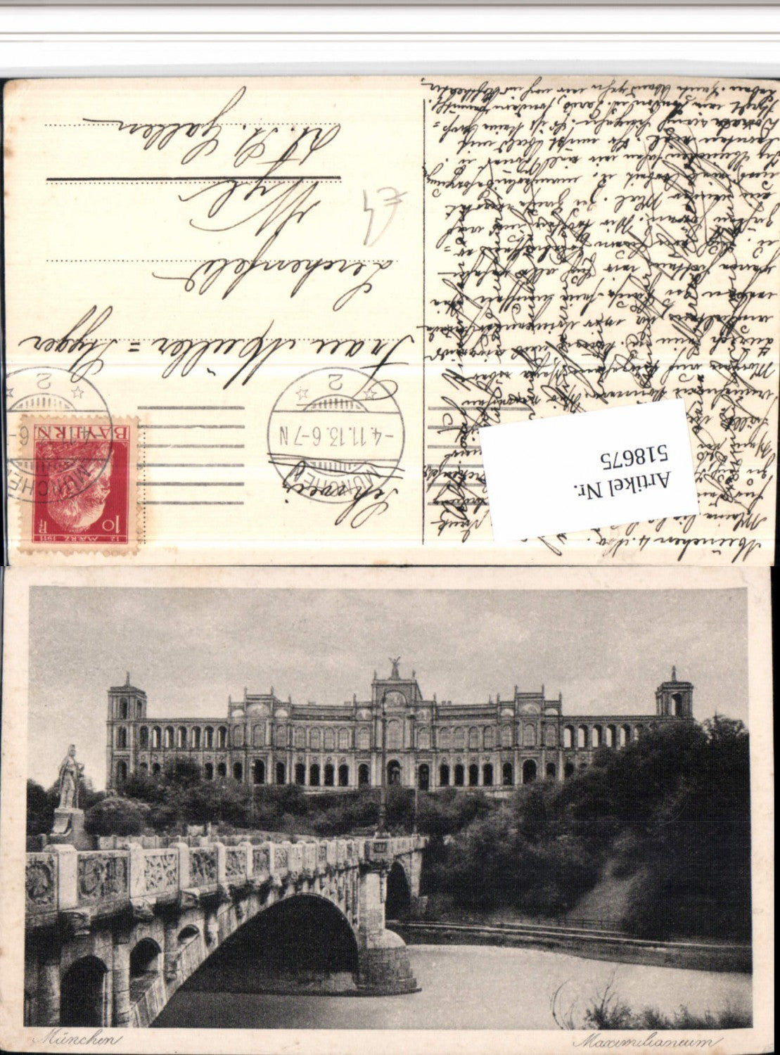518675,München Maximilianeum Brücke