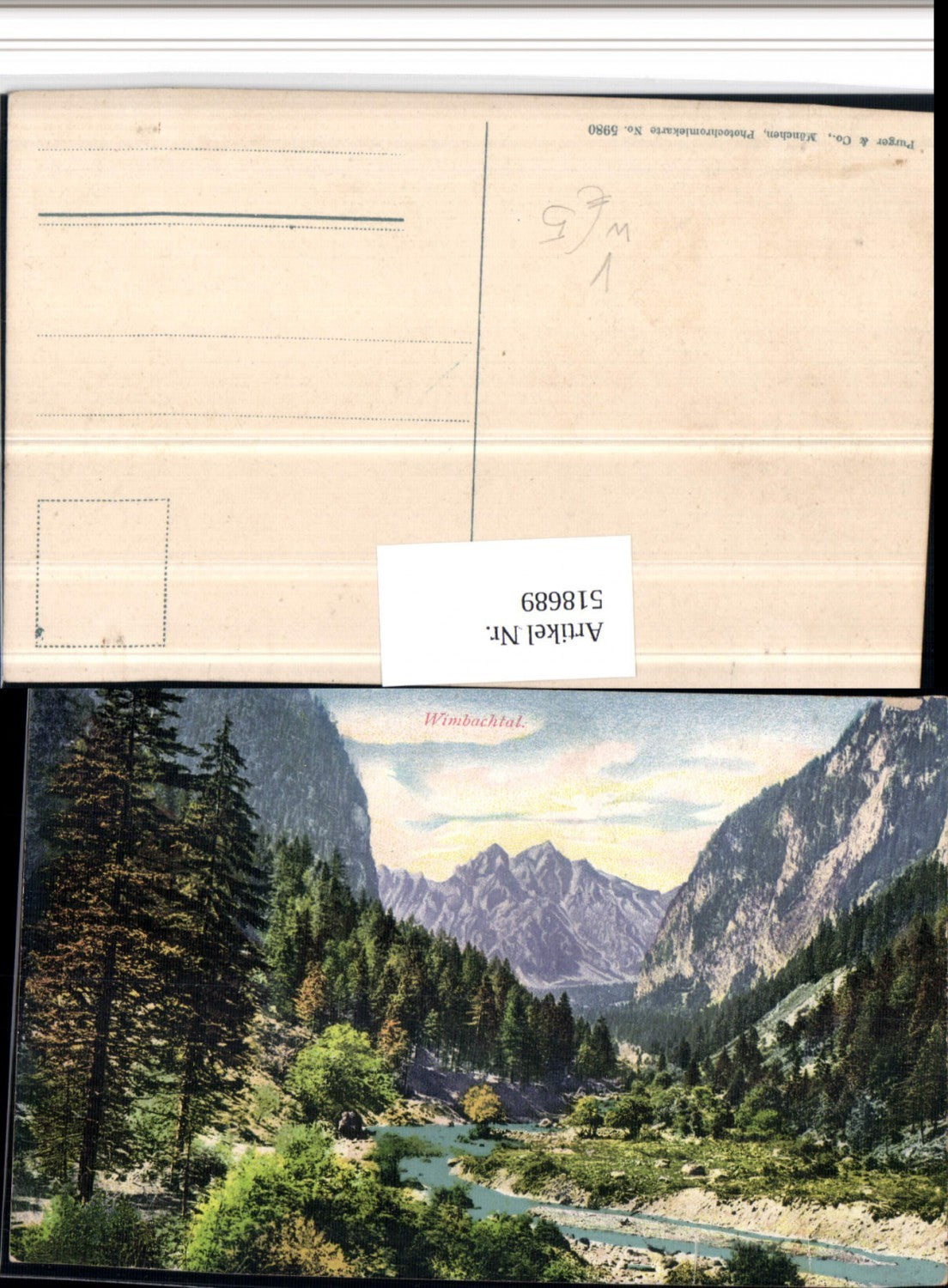 518689,Wimbachtal b. Ramsau Bergkulisse pub Purger & Co 5980