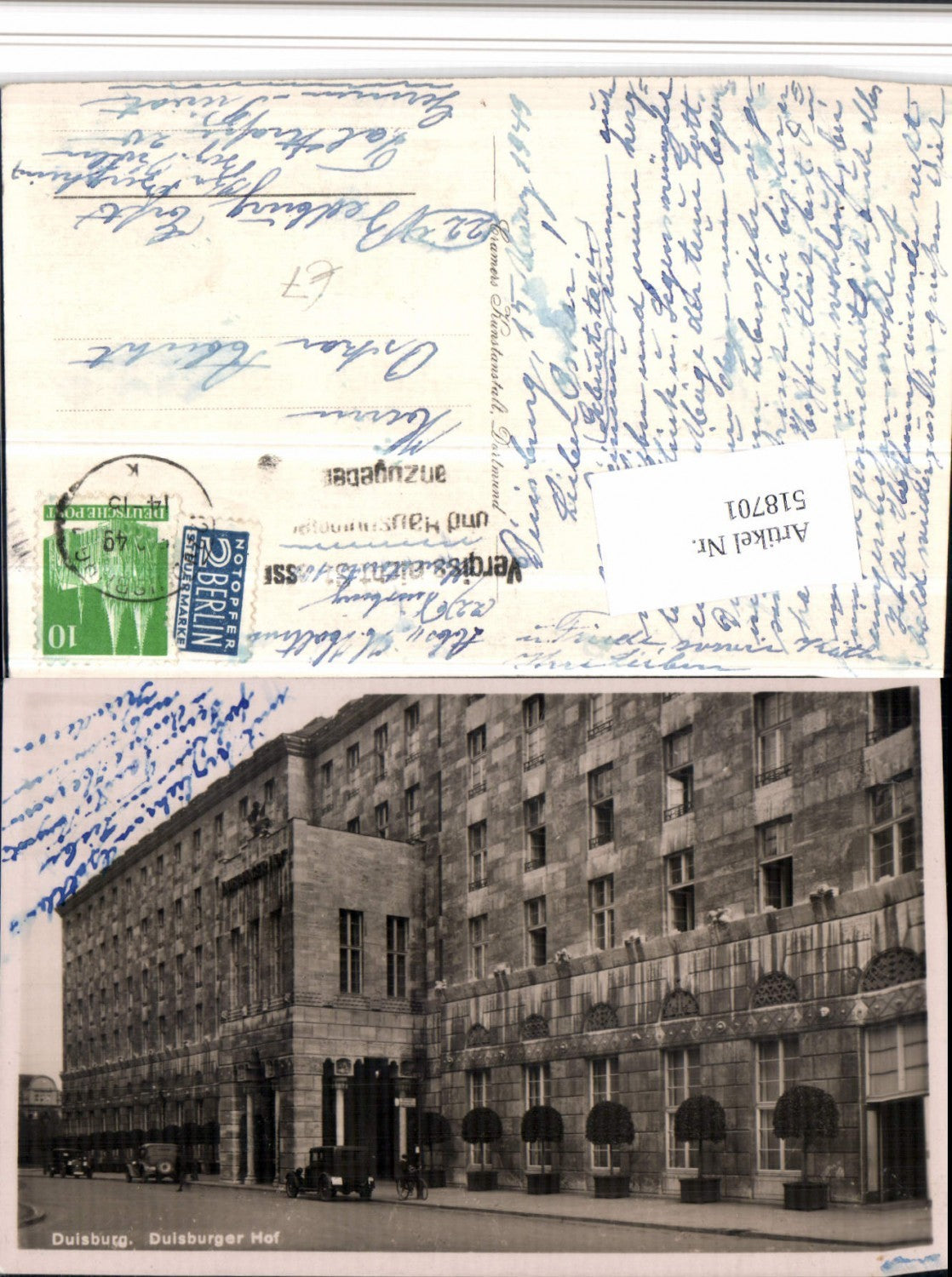 518701,Duisburg Duisburger Hof Gebäude