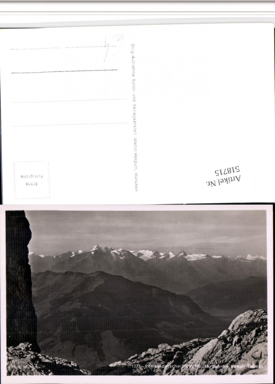 518715,Ramseiderscharte b. Maria Alm m. Blick auf Hohen Tauern Bergkulisse