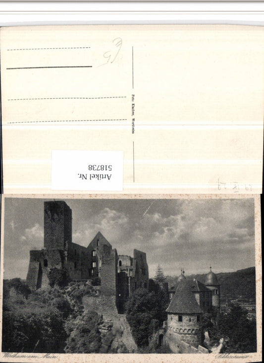 518738, Wertheim am Main Castle Ruins