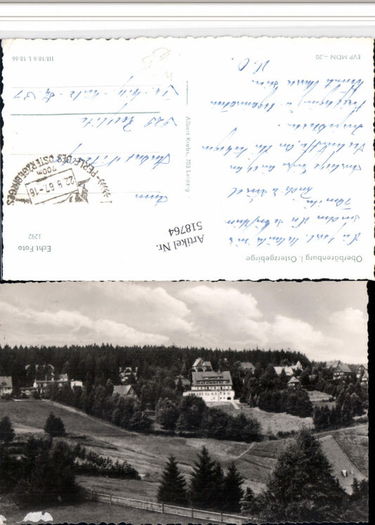518764,Oberbärenburg im Osterzgebirge b. Altenberg Teilansicht