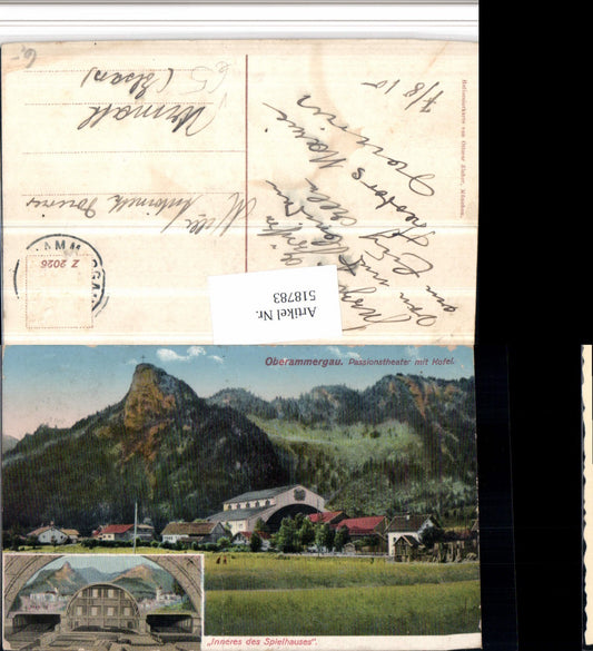 518783,Oberammergau Passionstheater m. Kofel Mehrbildkarte pub Ottmar Zieher
