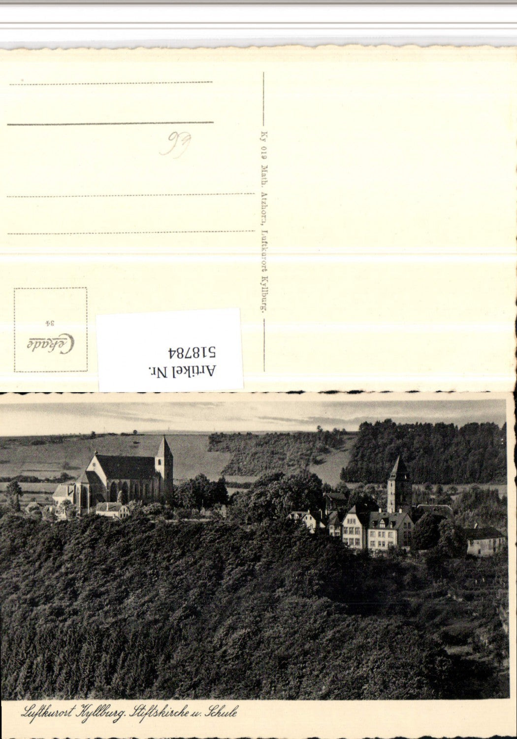 518784,Kyllburg Stiftskirche Kirche u. Schule