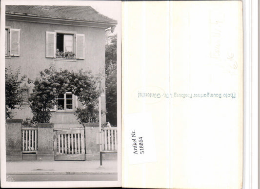 518864, Photo AK Freiburg im Breisgau Günterstal House No. 4 pub E. Baumgartner