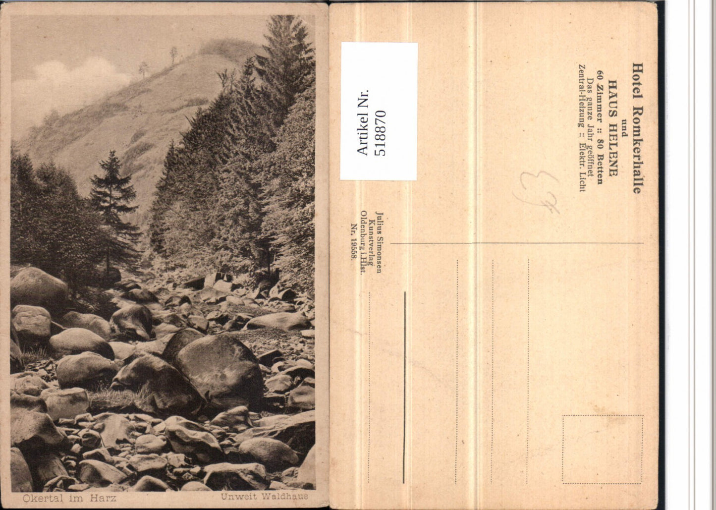518870,Okertal im Harz Unweit Waldhaus b. Goslar