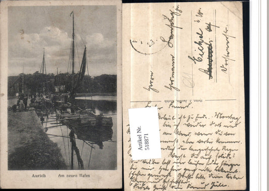518871,Aurich Am neuen Hafen Segelboote Boote