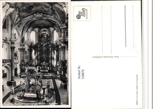 518879,Bad Staffelstein Basilika Kirche Vierzehnheiligen Innenansicht