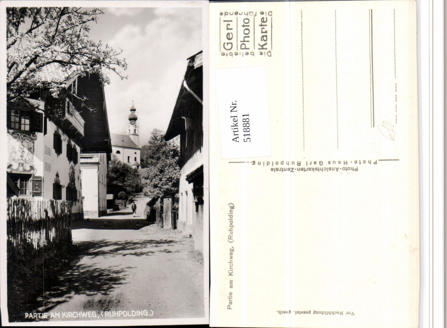 518881,Ruhpolding Partie am Kirchweg Straßenansicht