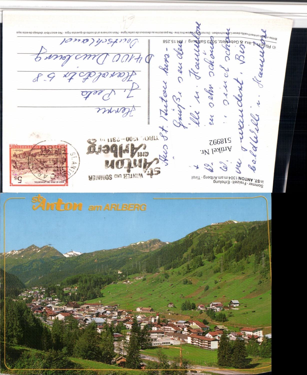 Alte Ansichtskarte – Old Postcard