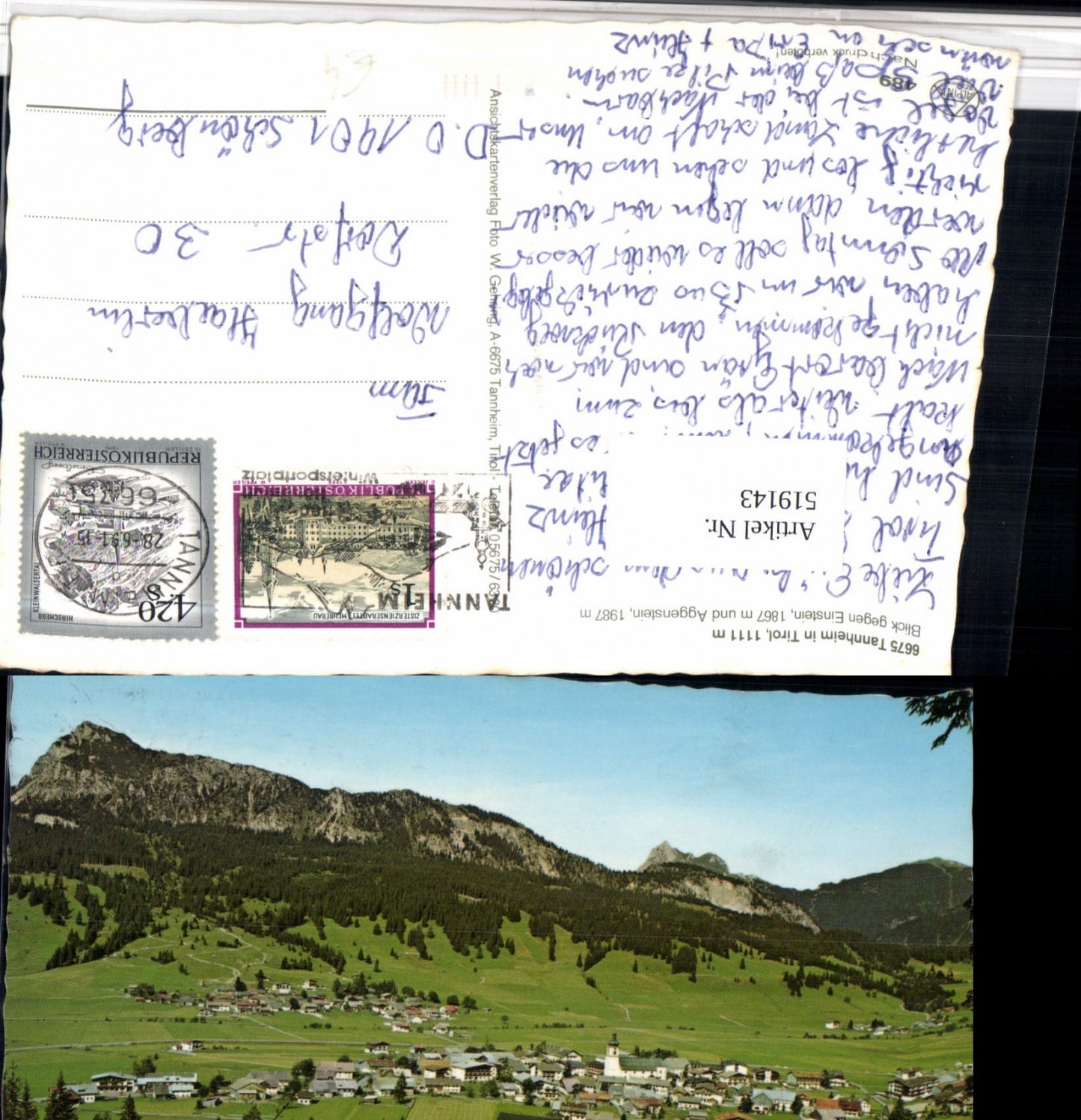 Alte Ansichtskarte – Old Postcard