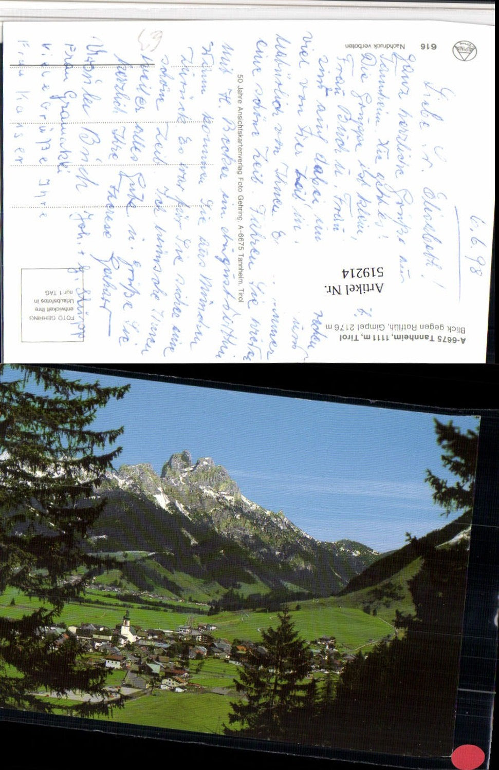 Alte Ansichtskarte – Old Postcard