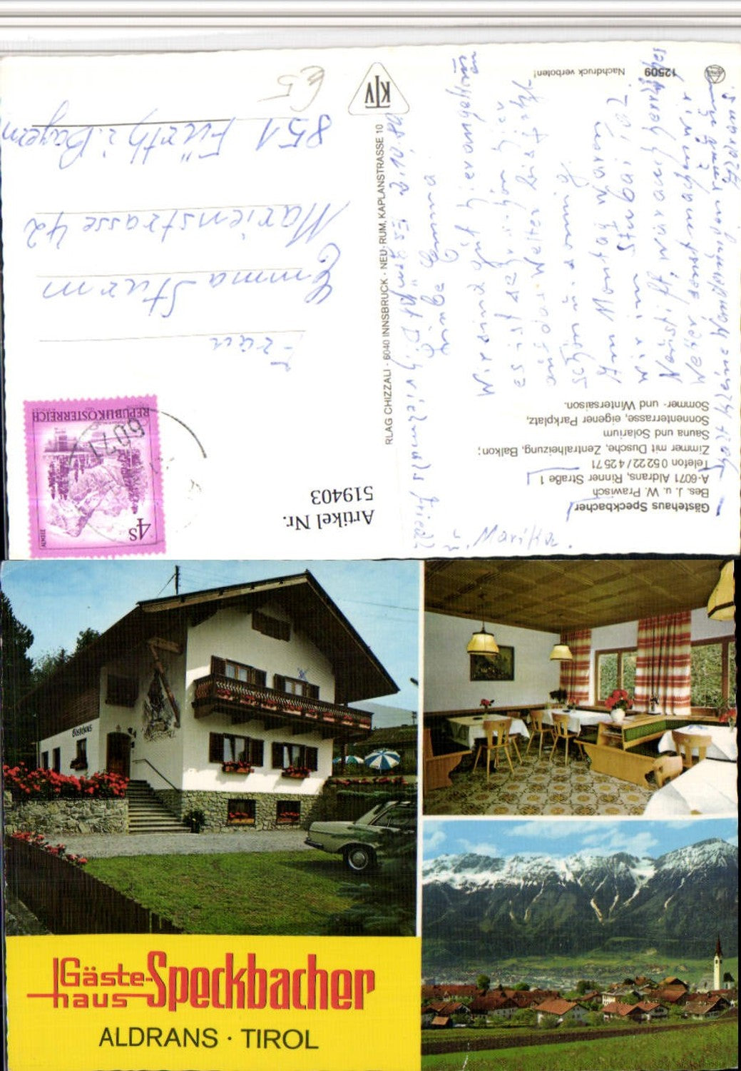 Alte Ansichtskarte – Old Postcard
