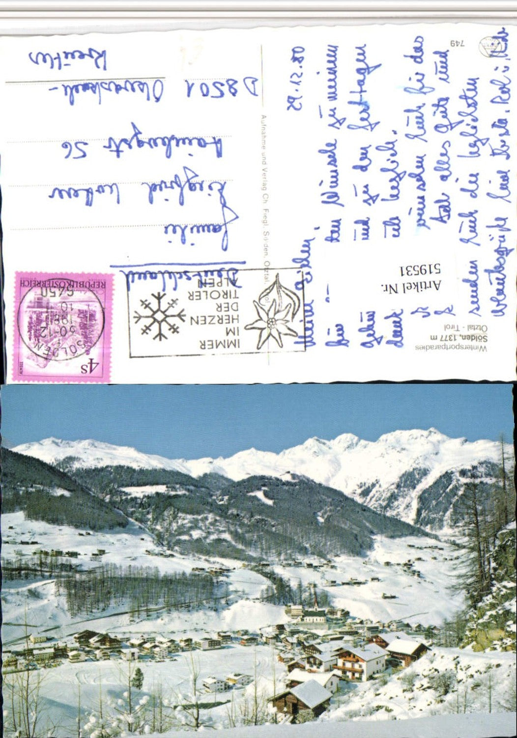 Alte Ansichtskarte – Old Postcard