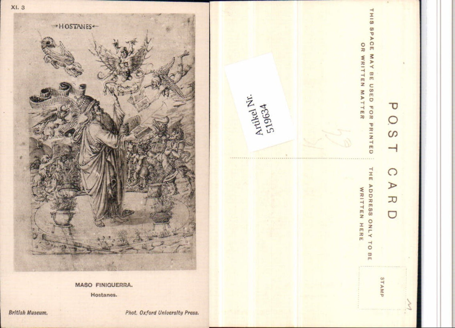519634,Künstler AK Maso Finiguerra Hostanes Drachen