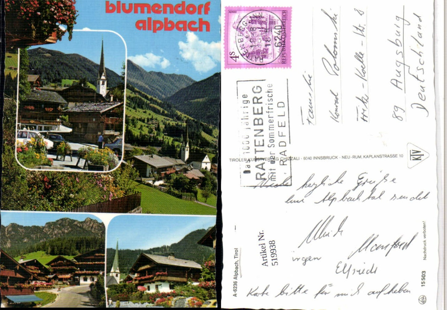 Alte Ansichtskarte – Old Postcard